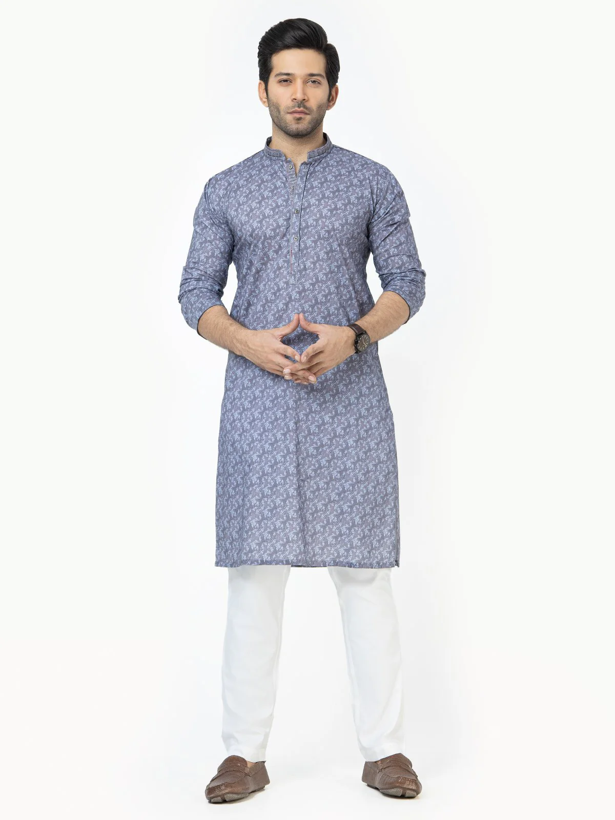 Embroidered Cotton Kurta - EMTK22S-99143