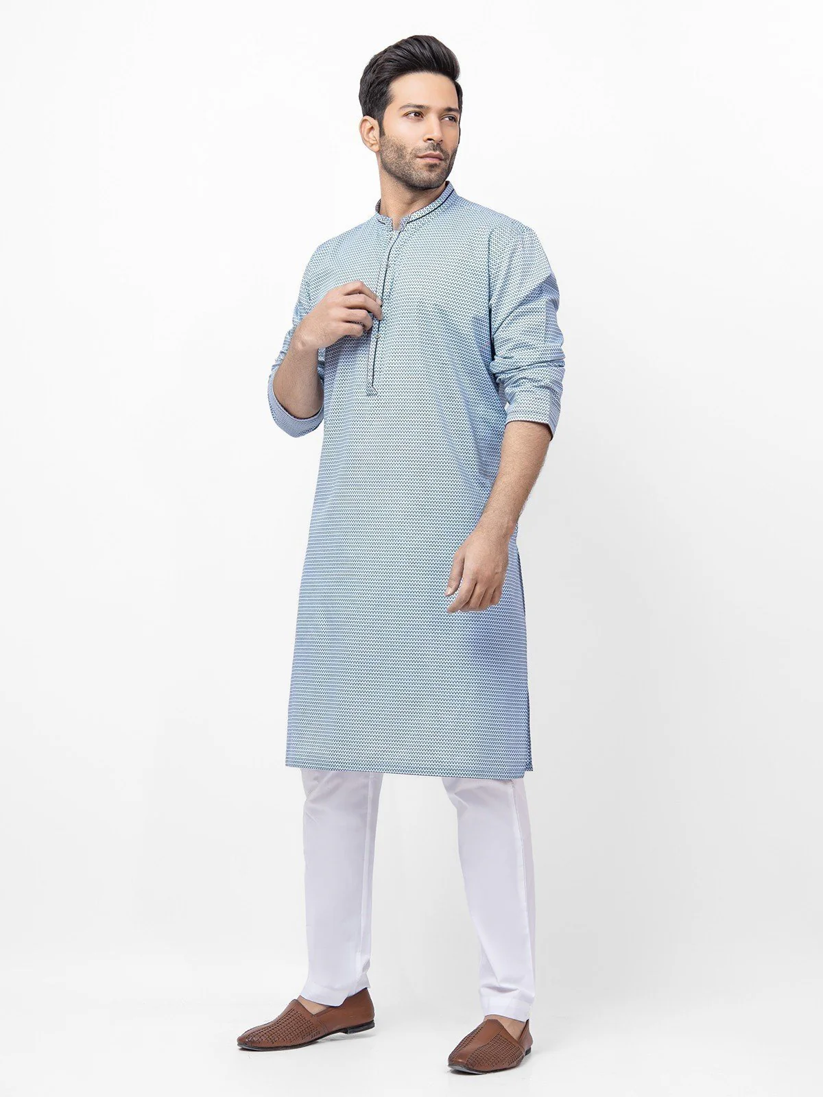 Cotton Kurta - EMTK22S-99170 - Image 2