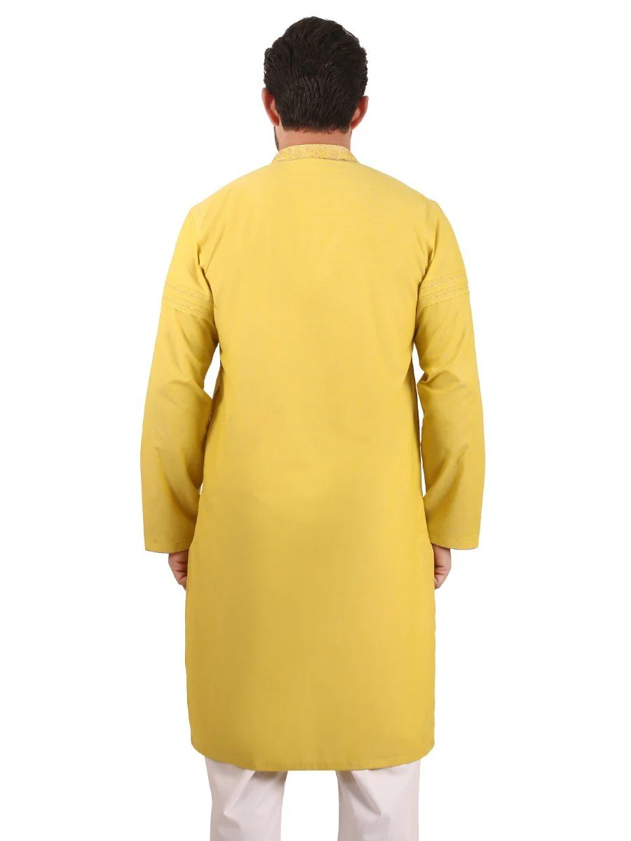 Embroidered Blended Kurta - EMTKC19-045 - Image 2
