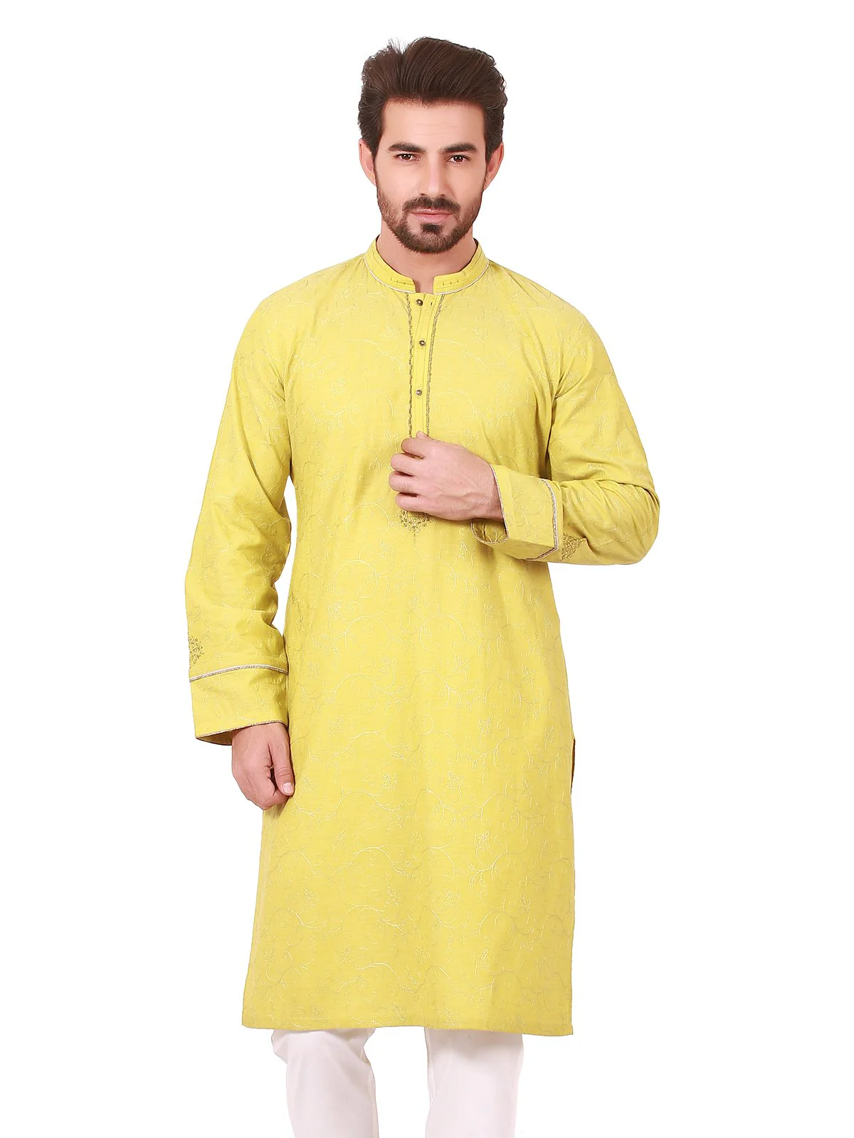 Embroidered Blended Kurta - EMTKC19-046