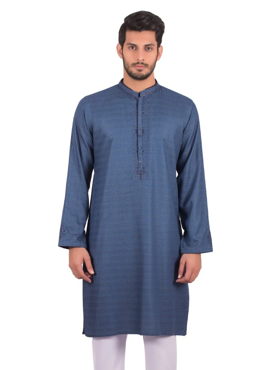Embroidered Blended Kurta - EMTKC20-036