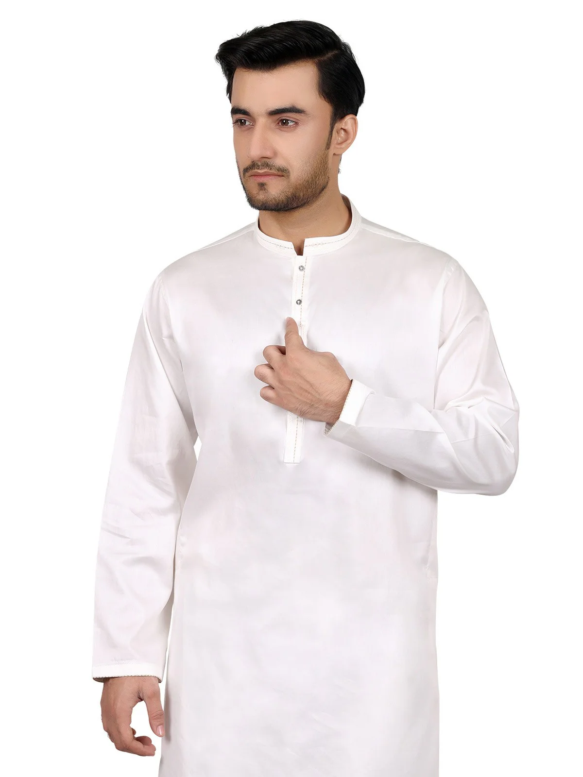 Embroidered Cotton Shalwar Kameez - EMTKS18S-40624 - Image 2
