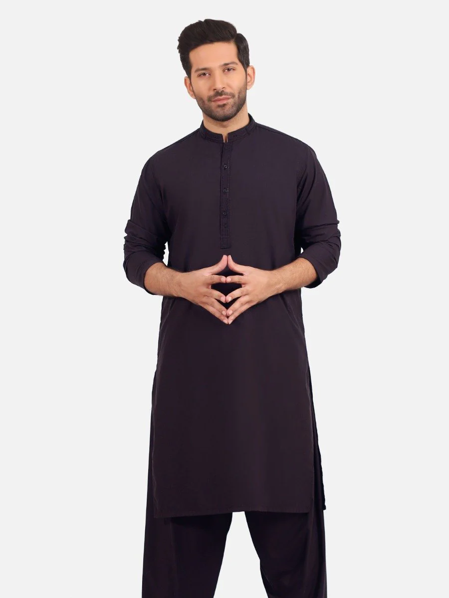 Embroidered Viscose Shalwar Kameez - EMTKS20S-40860