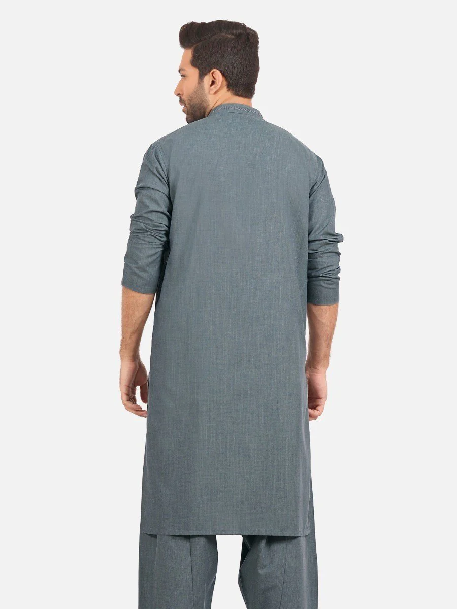 Embroidered Viscose Shalwar Kameez - EMTKS20S-40867 - Image 4