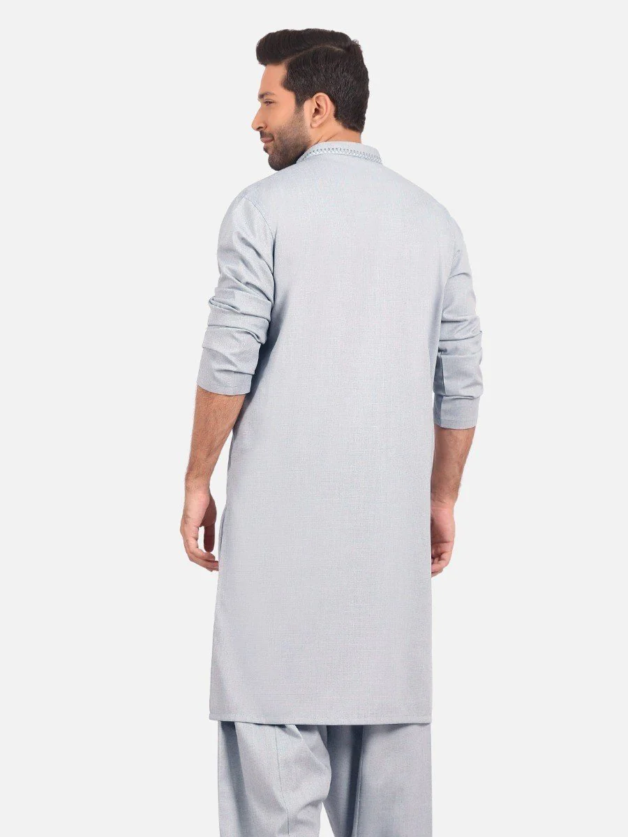 Embroidered Viscose Shalwar Kameez - EMTKS20S-40874 - Image 4