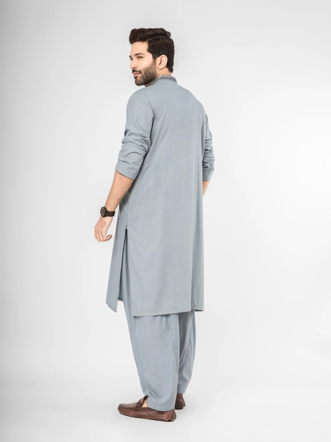 Embroidered Blended Shalwar Kameez - EMTKS21S-40911 - Image 2