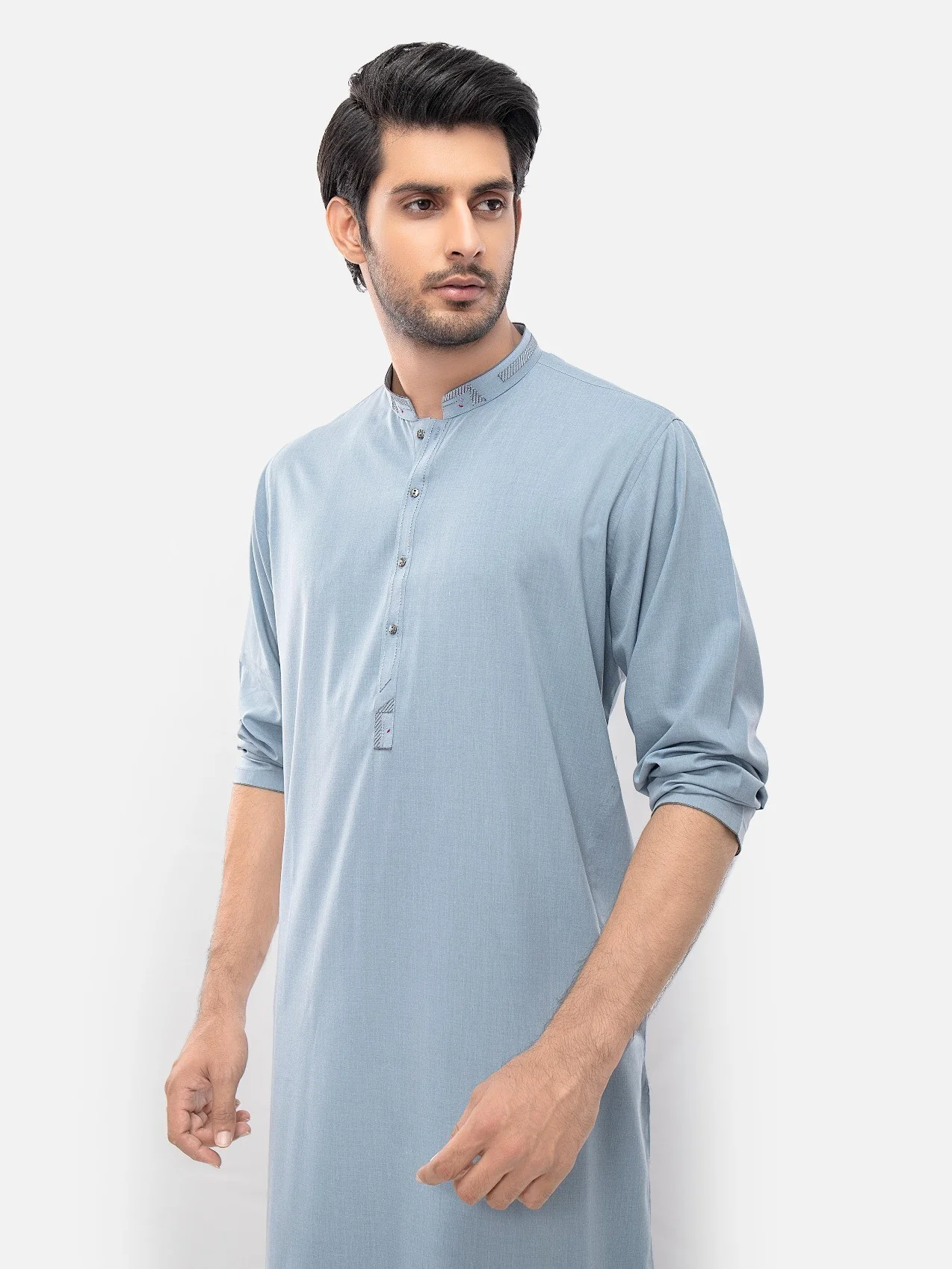 Embroidered Blended Shalwar Kameez - EMTKS21S-40923 - Image 2