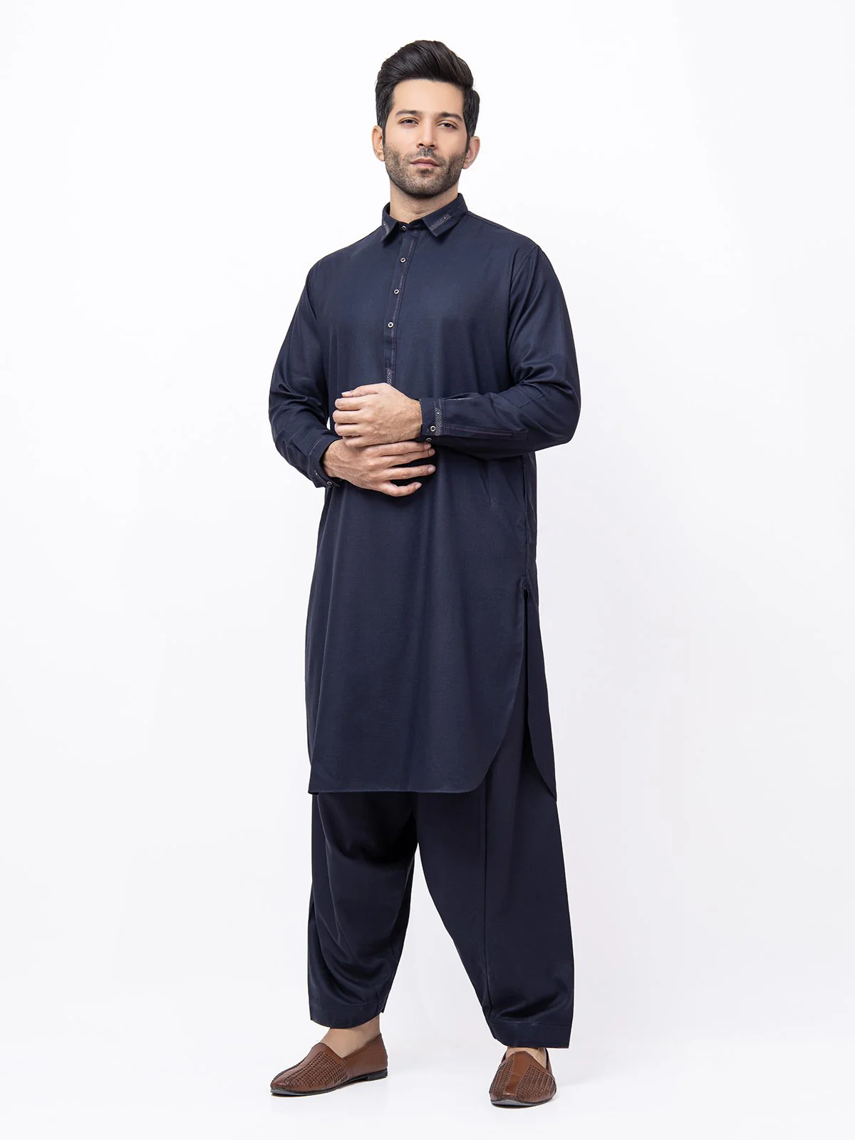 Embroidered Blended Shalwar Kameez - EMTKS21S-40932