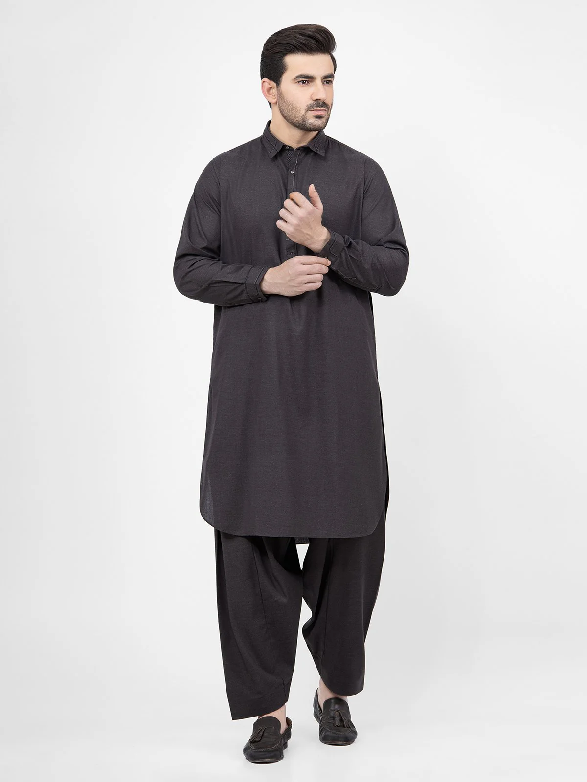 Embroidered Blended Shalwar Kameez - EMTKS21S-40933 - Image 3