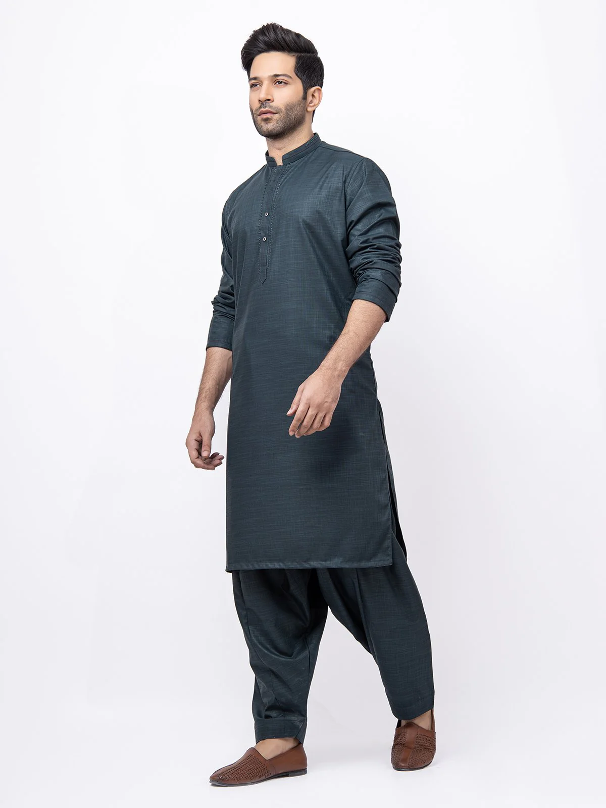 Embroidered Blended Shalwar Kameez - EMTKS21S-40936 - Image 3