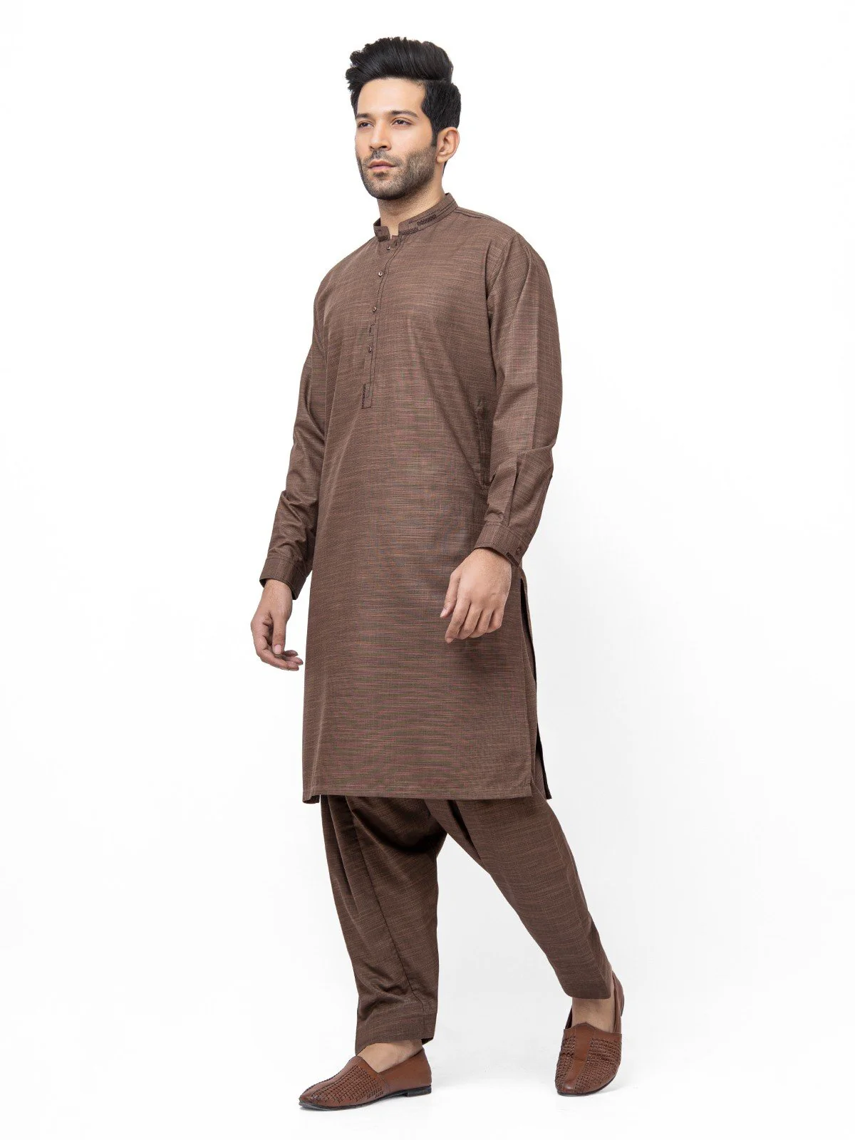 Embroidered Blended Shalwar Kameez - EMTKS21S-40943 - Image 3
