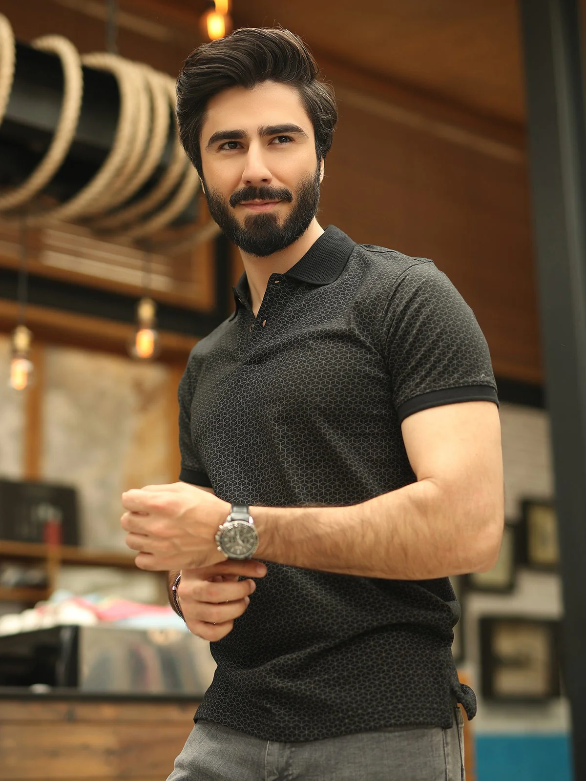 Printed Polo - EMTPS19-003 - Image 4