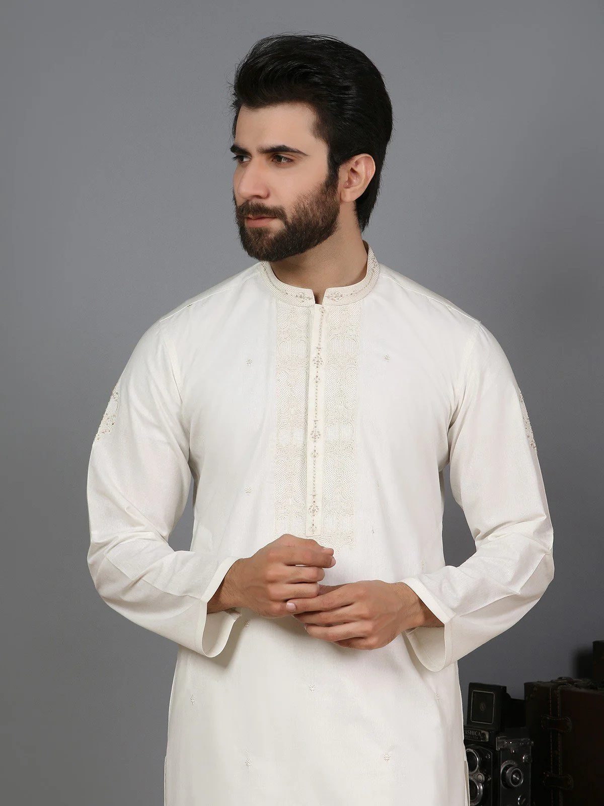 Embroidered Viscose Shalwar Kameez - EMTSC19-040 - Image 2