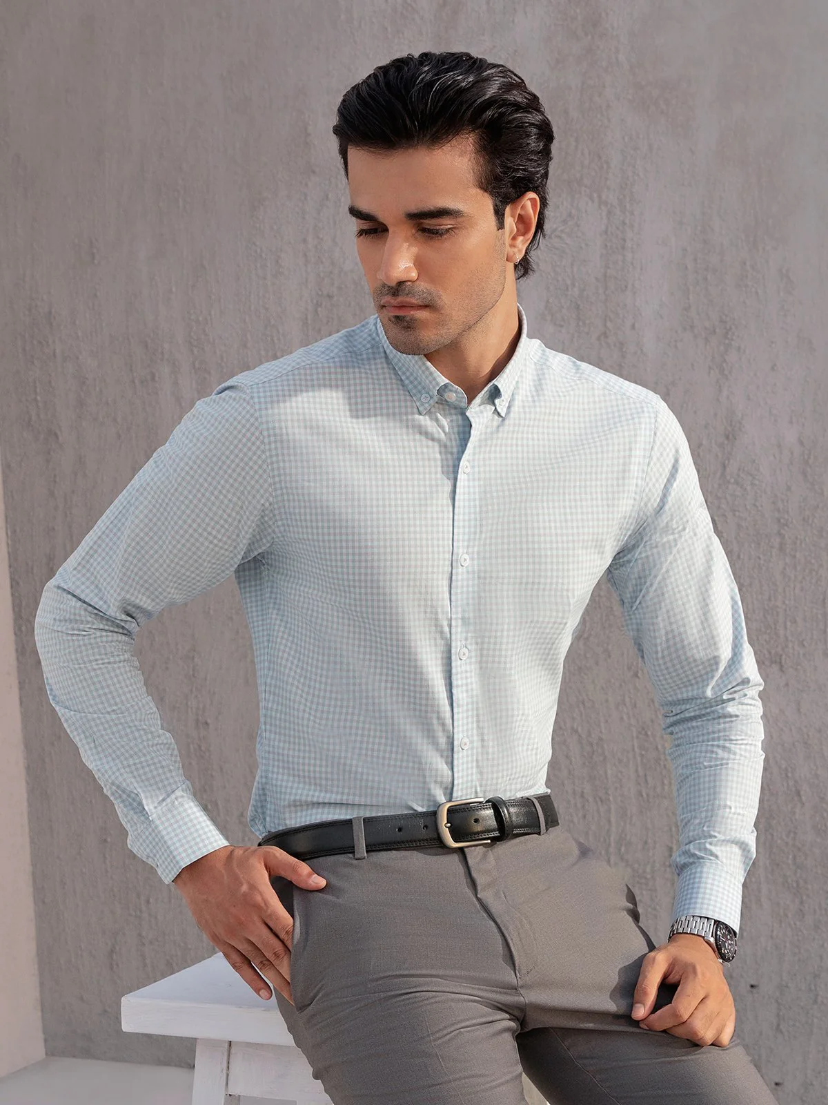 Icon Check Shirt - EMTSI21-50209 - Image 4