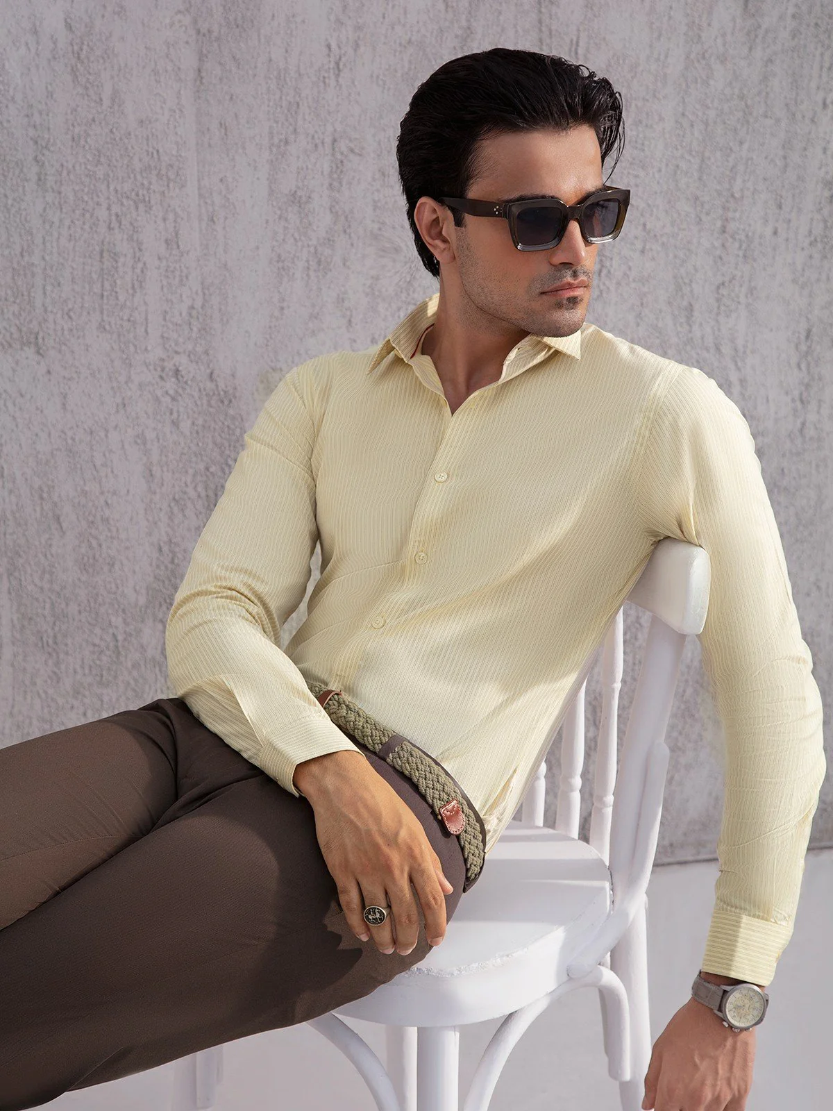 Icon Striped Shirt - EMTSI21-50221 - Image 3