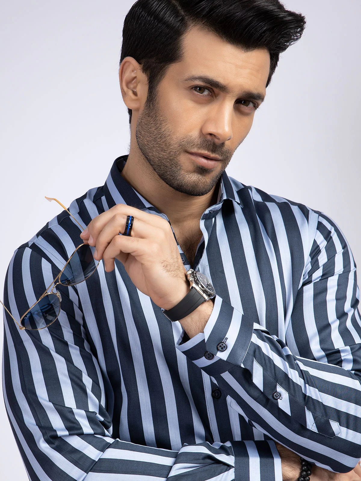 Urban Culture Striped Shirt - EMTSUC19-060 - Image 2