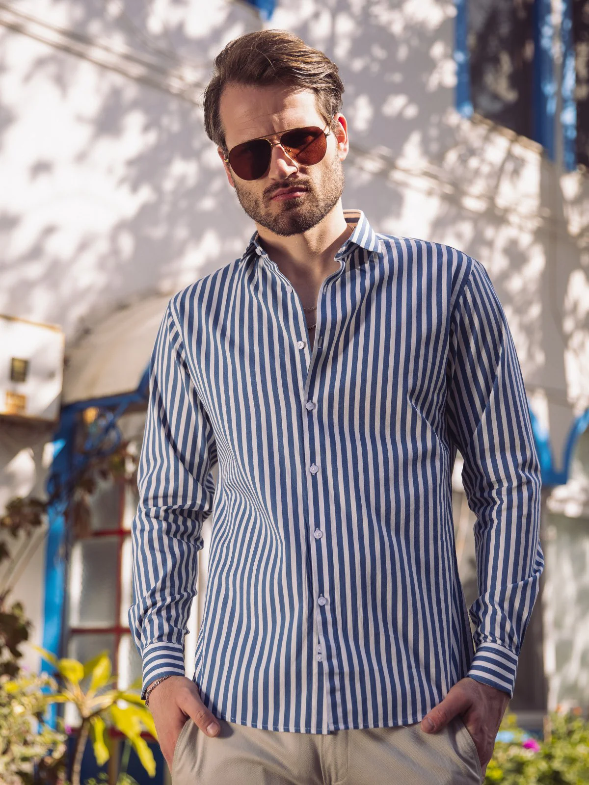 Urban Culture Striped Shirt - EMTSUC20-107 - Image 3