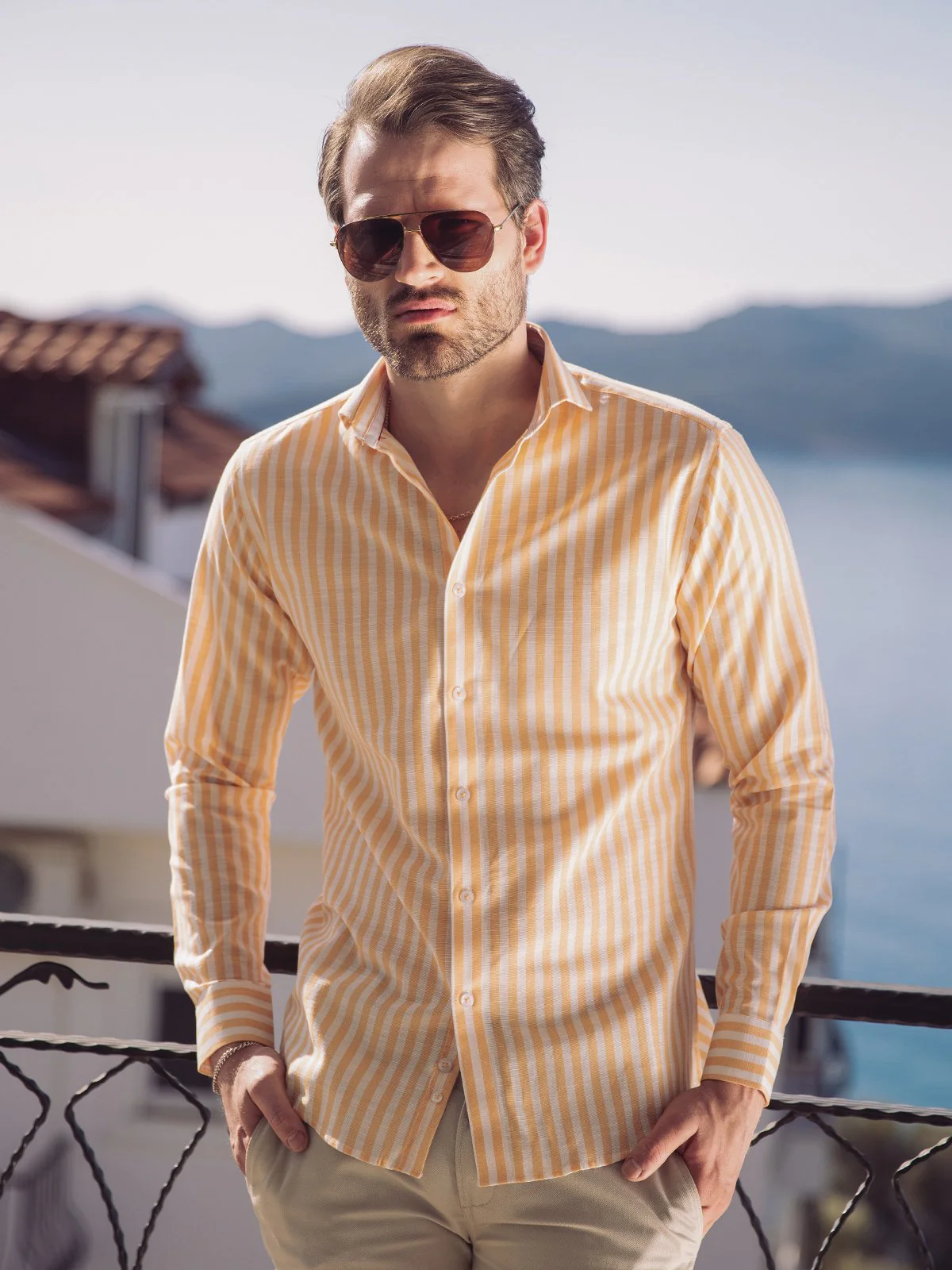 Urban Culture Striped Shirt - EMTSUC21-122