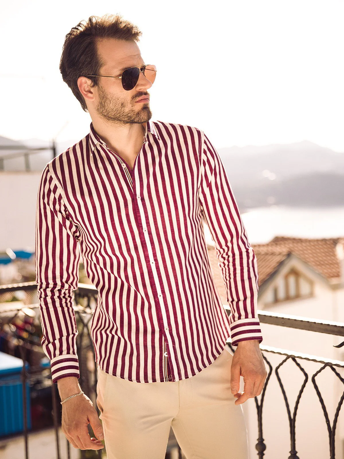 Urban Culture Striped Shirt - EMTSUC21-125