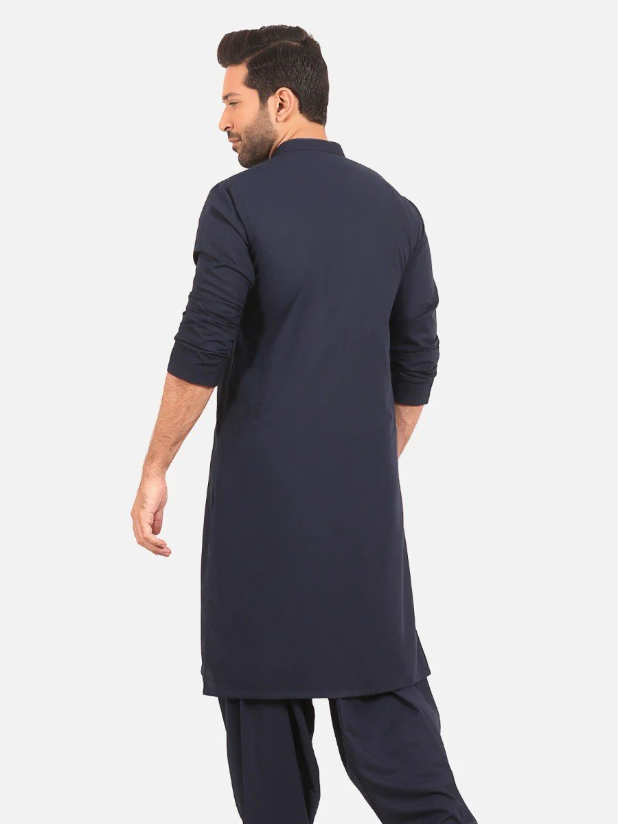 Embroidered Blended Shalwar Kameez - EMTSW20S-9897 - Image 4