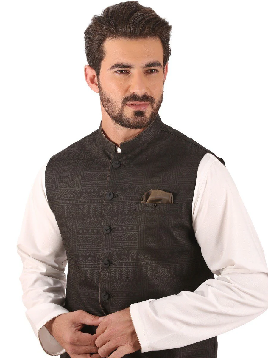 Cotton Waistcoat - EMTWC20-35712 - Image 2