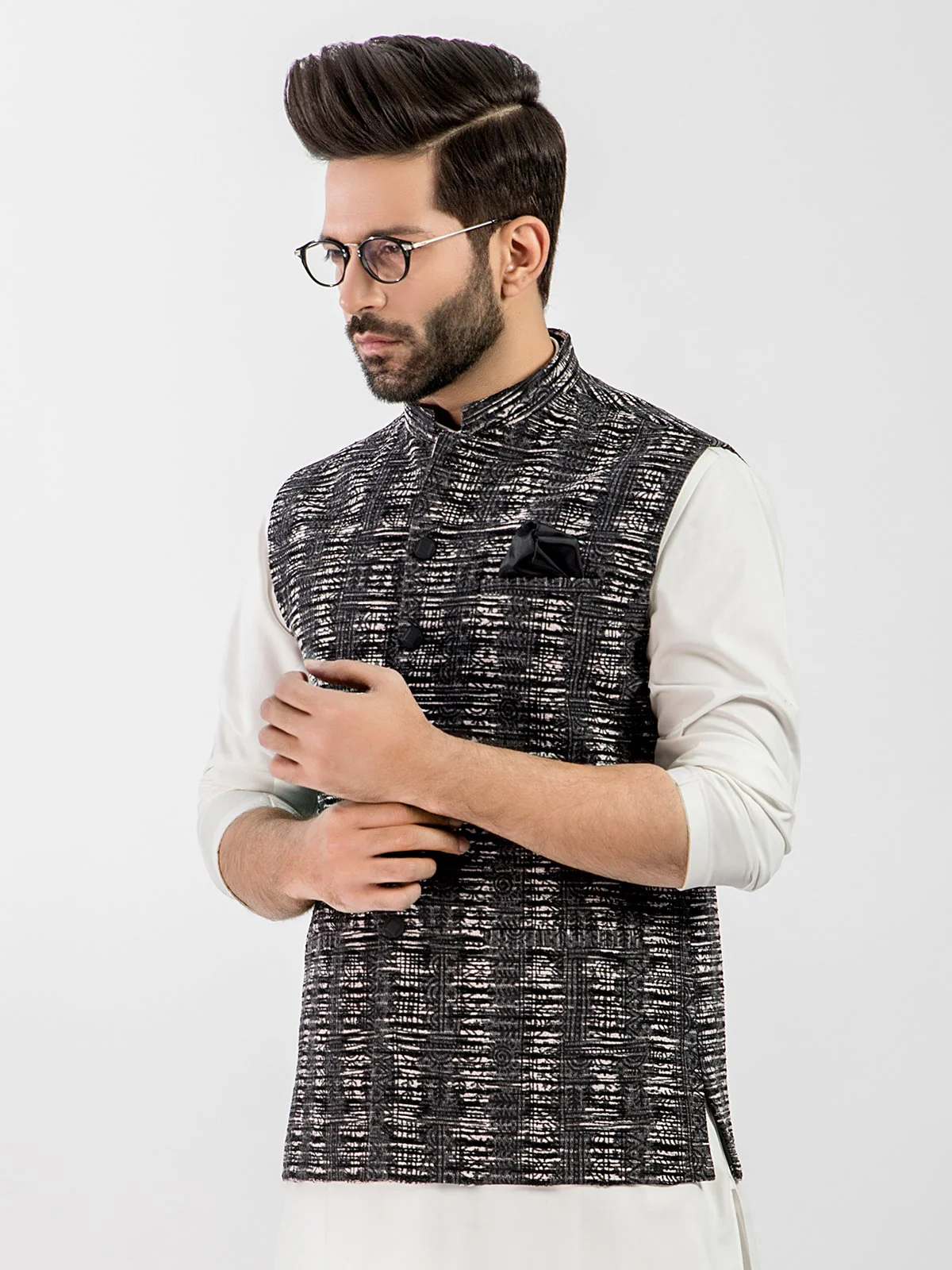 Jamawar Waistcoat - EMTWC20-35728