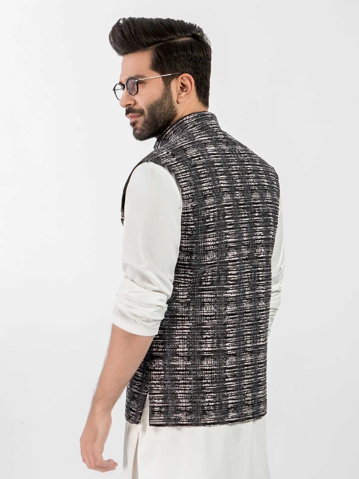 Jamawar Waistcoat - EMTWC20-35728 - Image 4