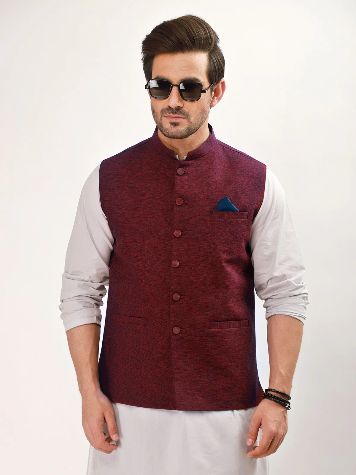 Khaddar Waistcoat - EMTWC21-35744