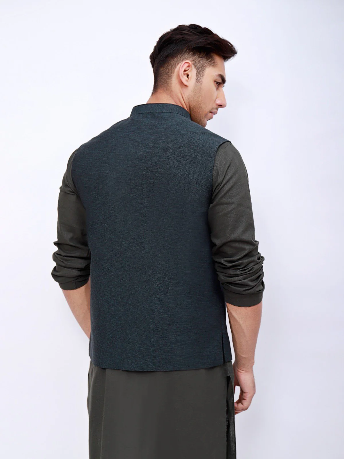 Khaddar Waistcoat - EMTWC21-35745 - Image 3