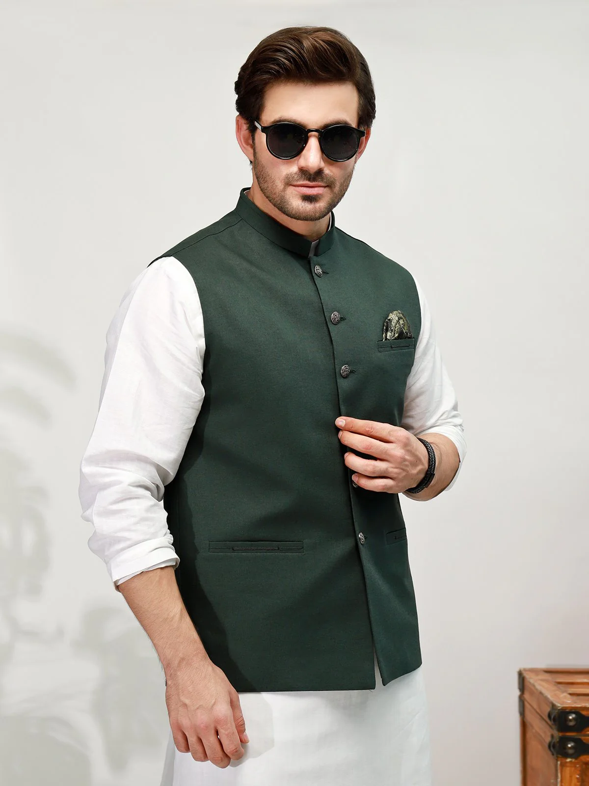 Linen Waistcoat - EMTWC21-35755