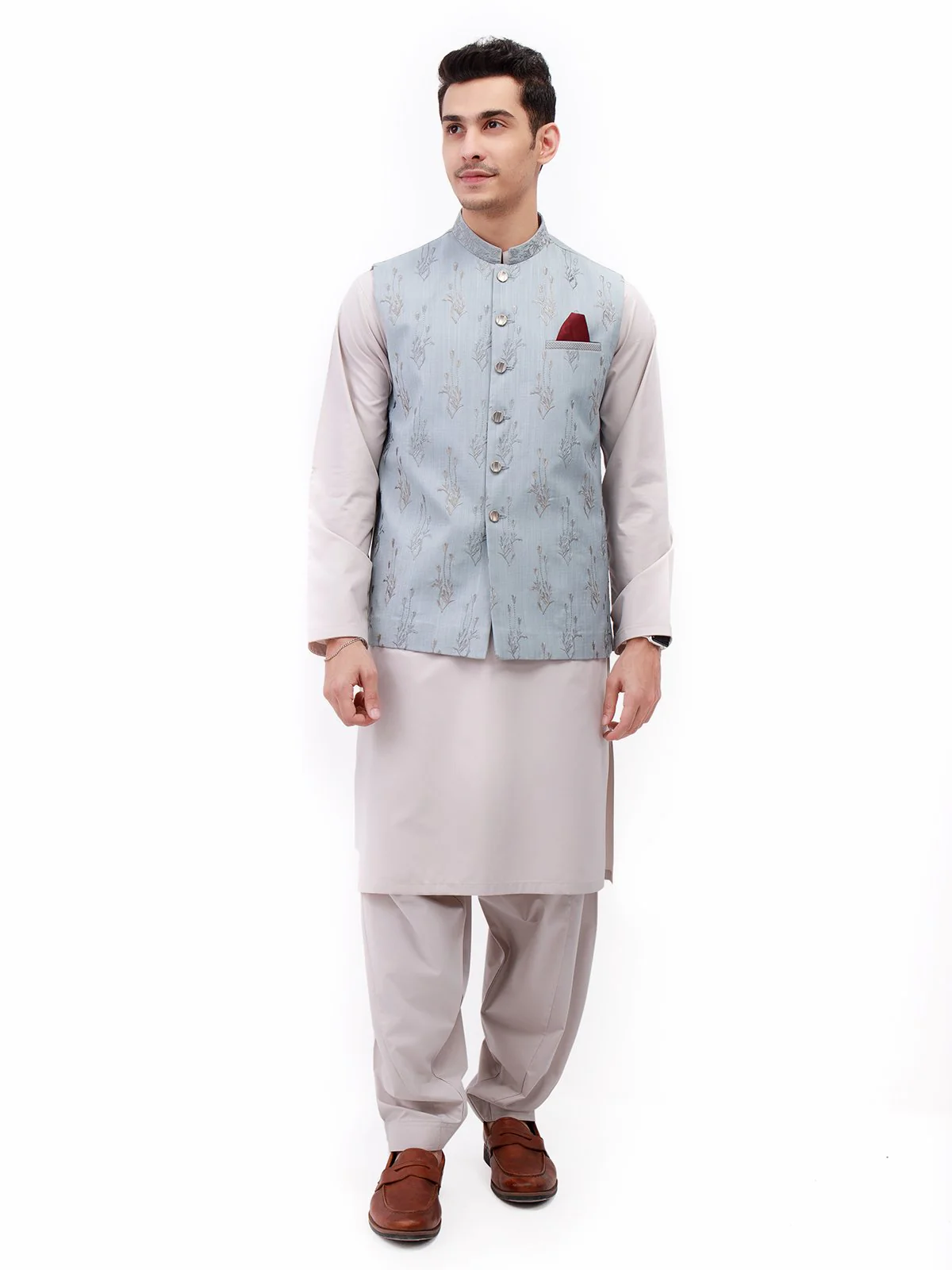 Embroidered Waistcoat - EMTWCC21-098