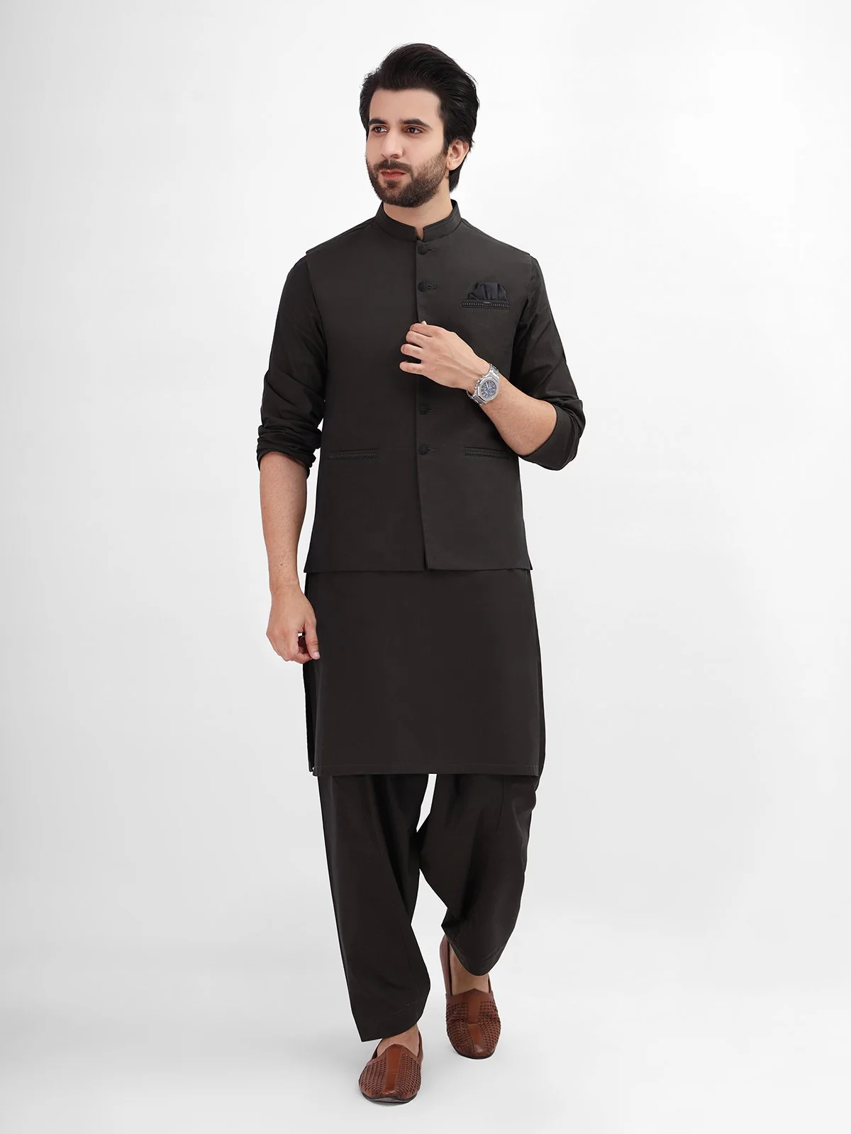Cotton Waistcoat Suit - EMTWCS21-012