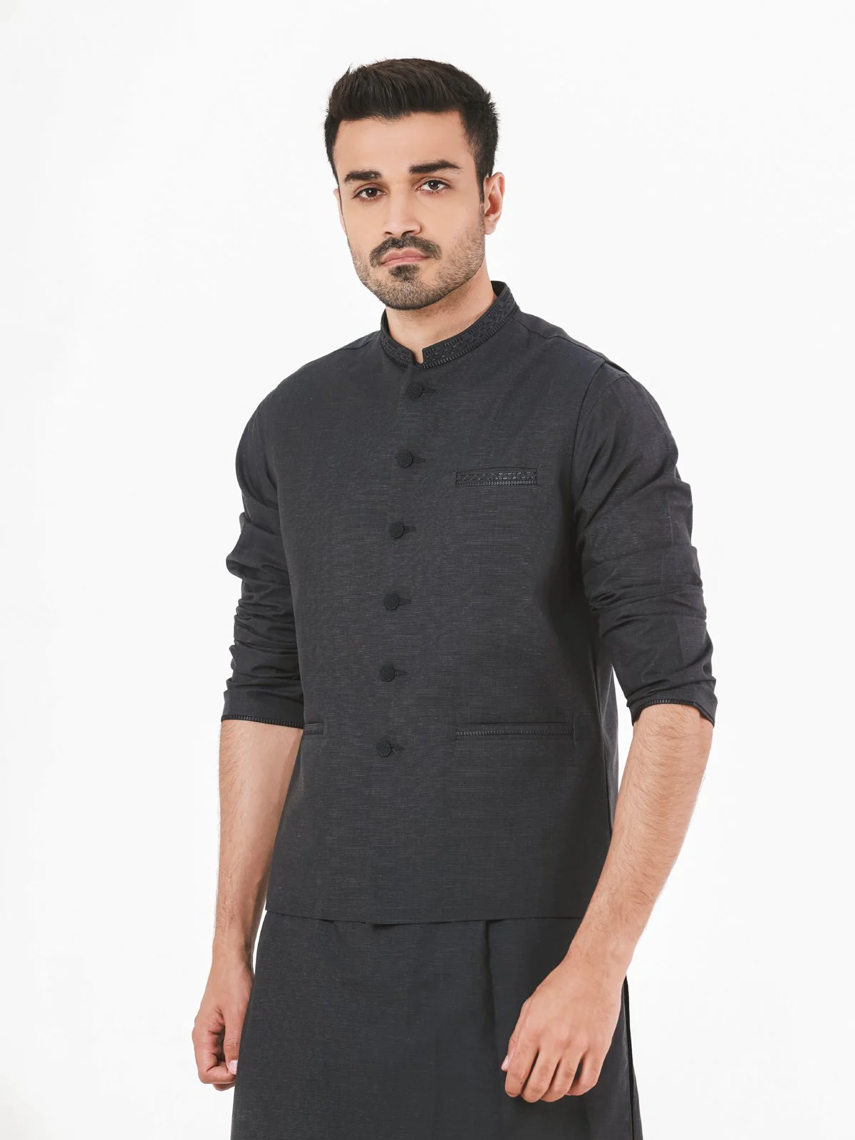 Cotton Waistcoat Suit - EMTWCS21-014 - Image 2
