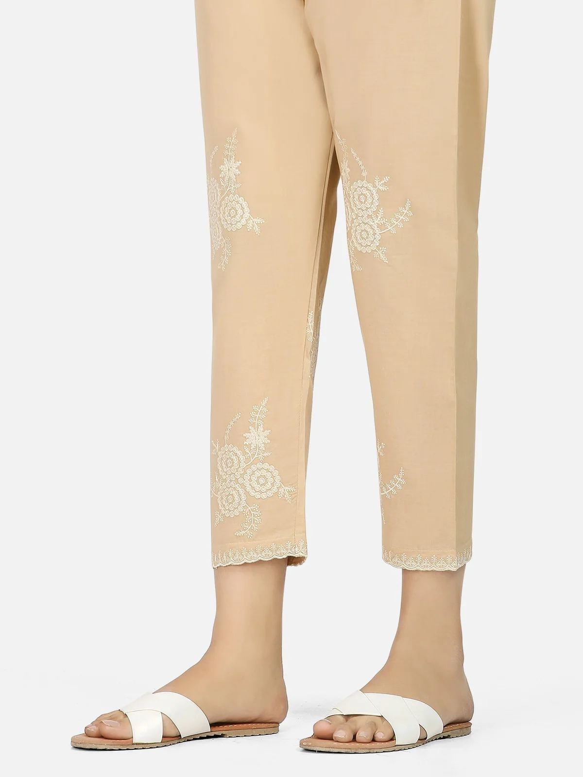 Embroidered Cotton Trouser - EWBE20-76262 - Image 2