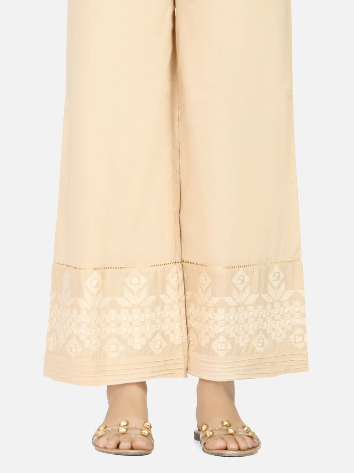 Embroidered Cotton Trouser - EWBE20-76265