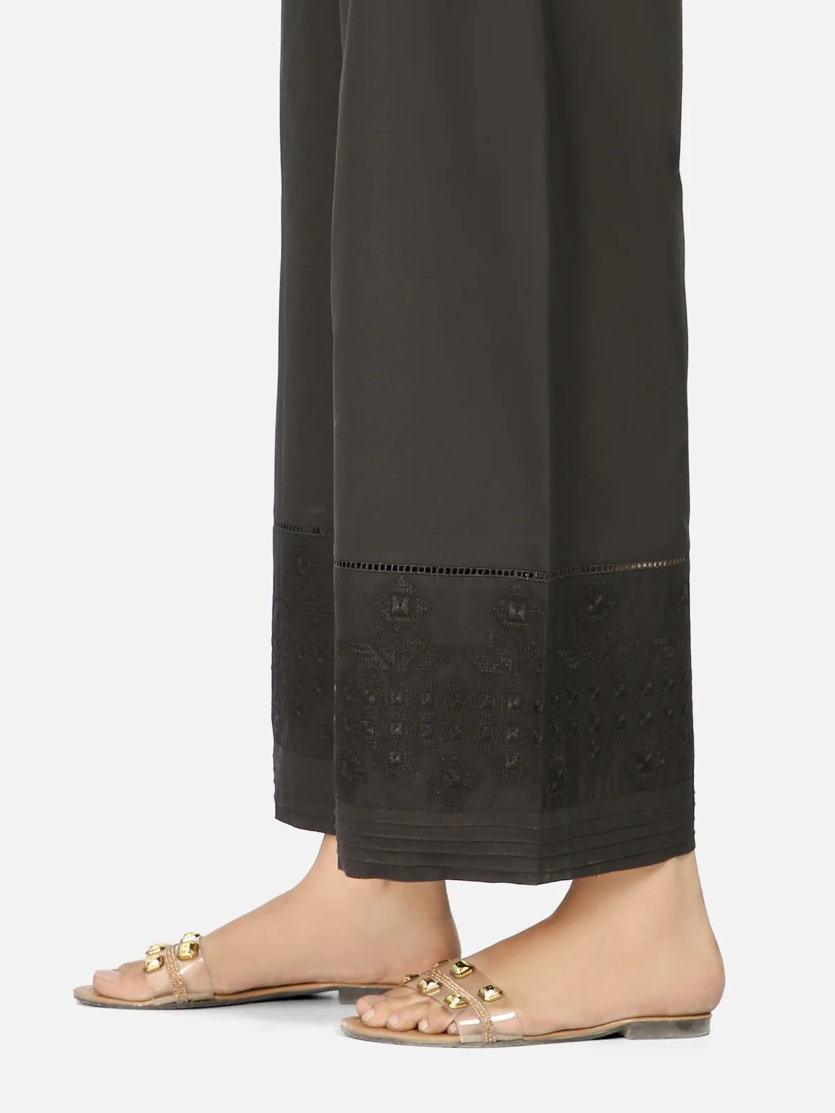 Embroidered Cotton Trouser - EWBE20-76286 - Image 2