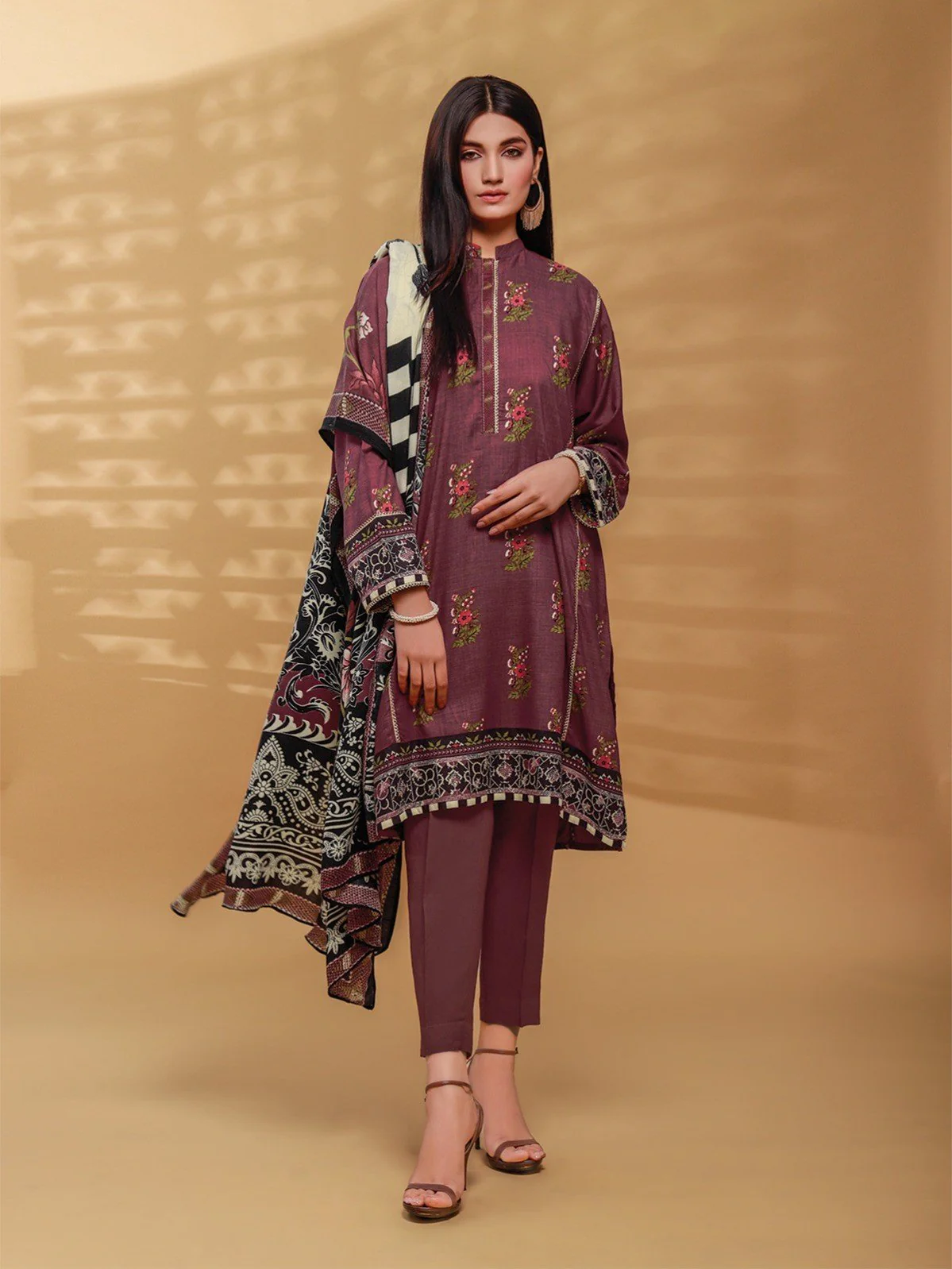 Printed Viscose Suit - EWU20A14-20390