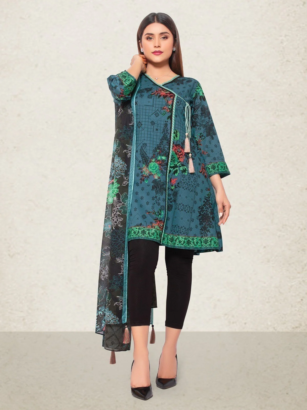 Printed Lawn Shirt Dupatta - EWU20A3-20075