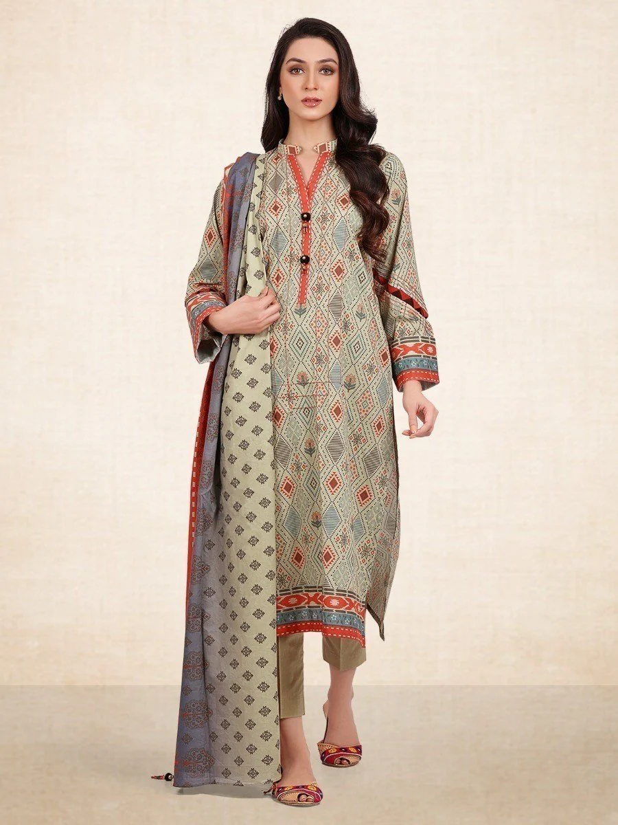 Printed Cambric Suit - EWU20A9-20229