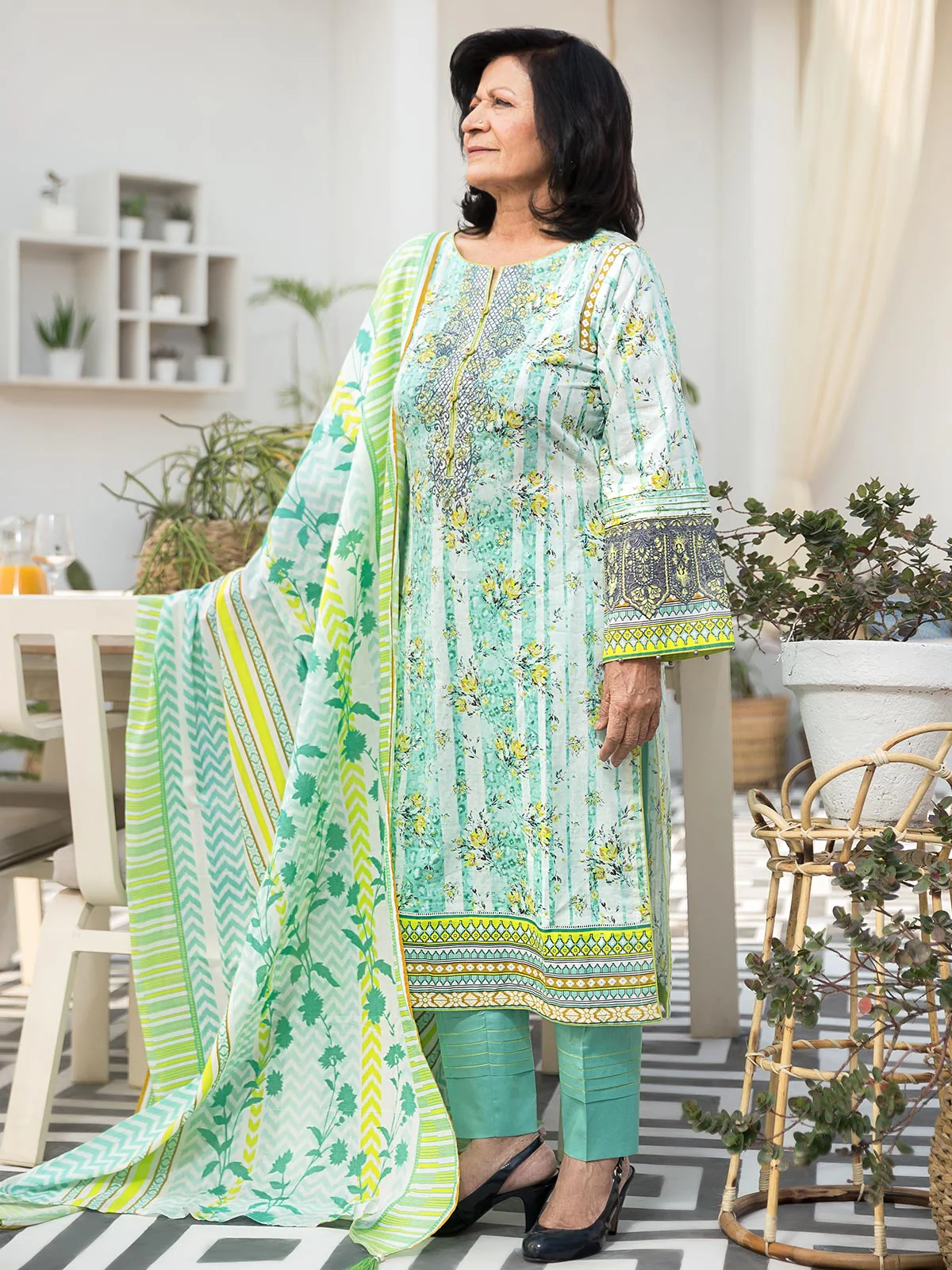 Embroidered Suit - EWU20V1-19922