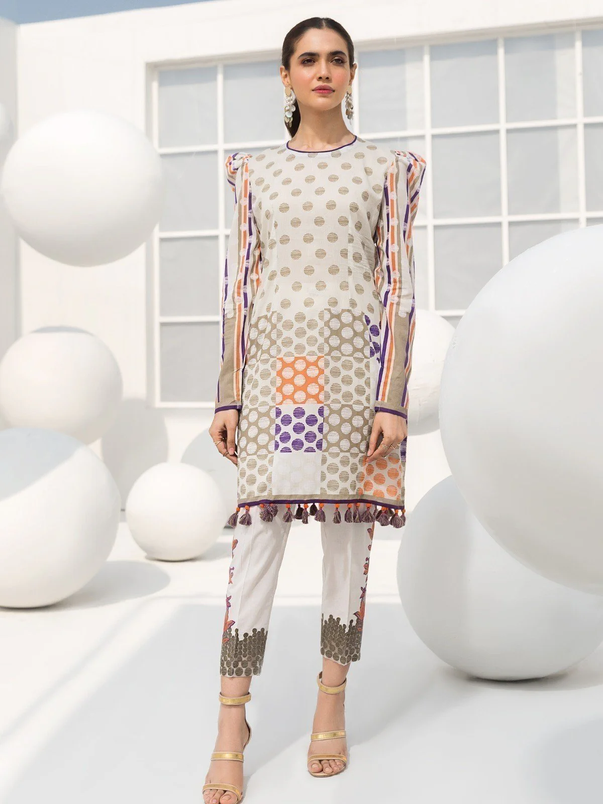 Embroidered Lawn Shirt Trouser - EWU20V1-20007