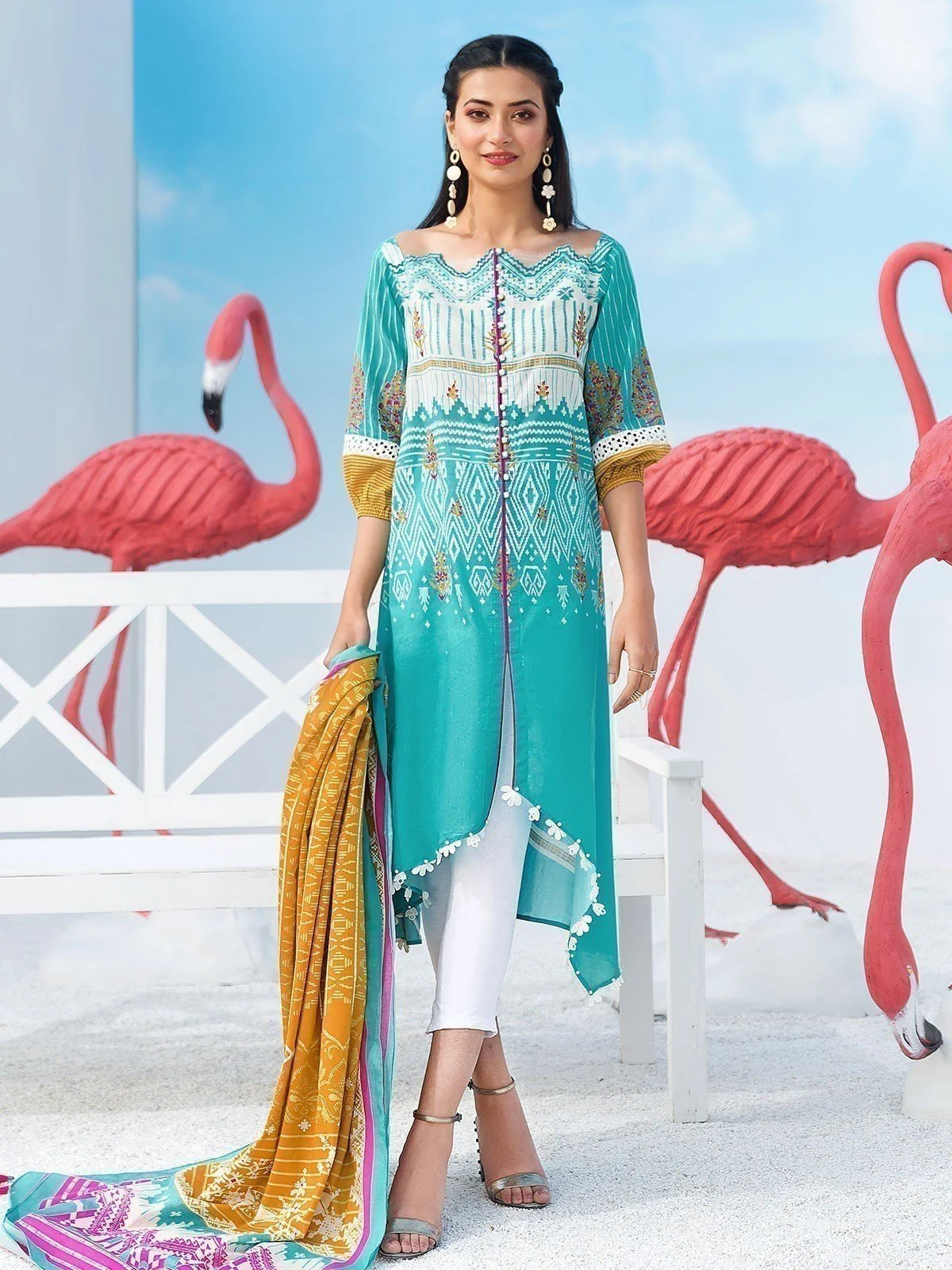 Embroidered Lawn Suit - EWU20V1-20015