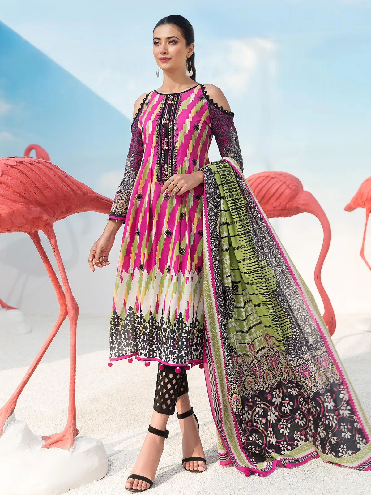 Embroidered Lawn Suit - EWU20V1-20017