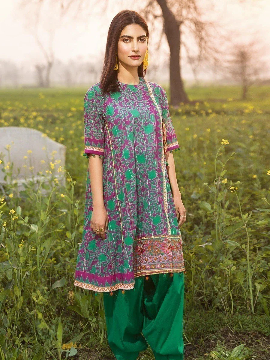 Embroidered Lawn Shirt - EWU20V1-20036