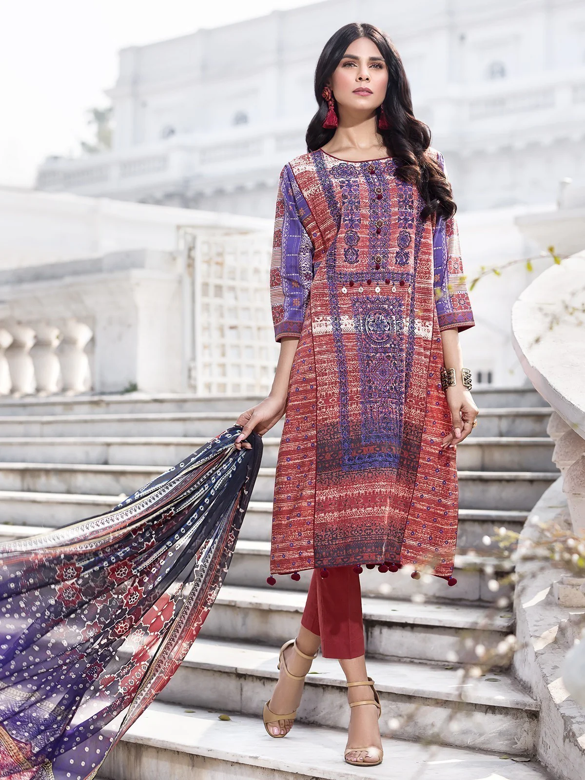 Embroidered Lawn Suit - EWU20V4-19969