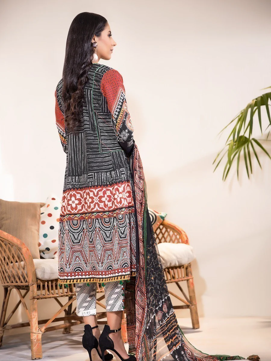 Embroidered Cambric Suit - EWU20V7-20160