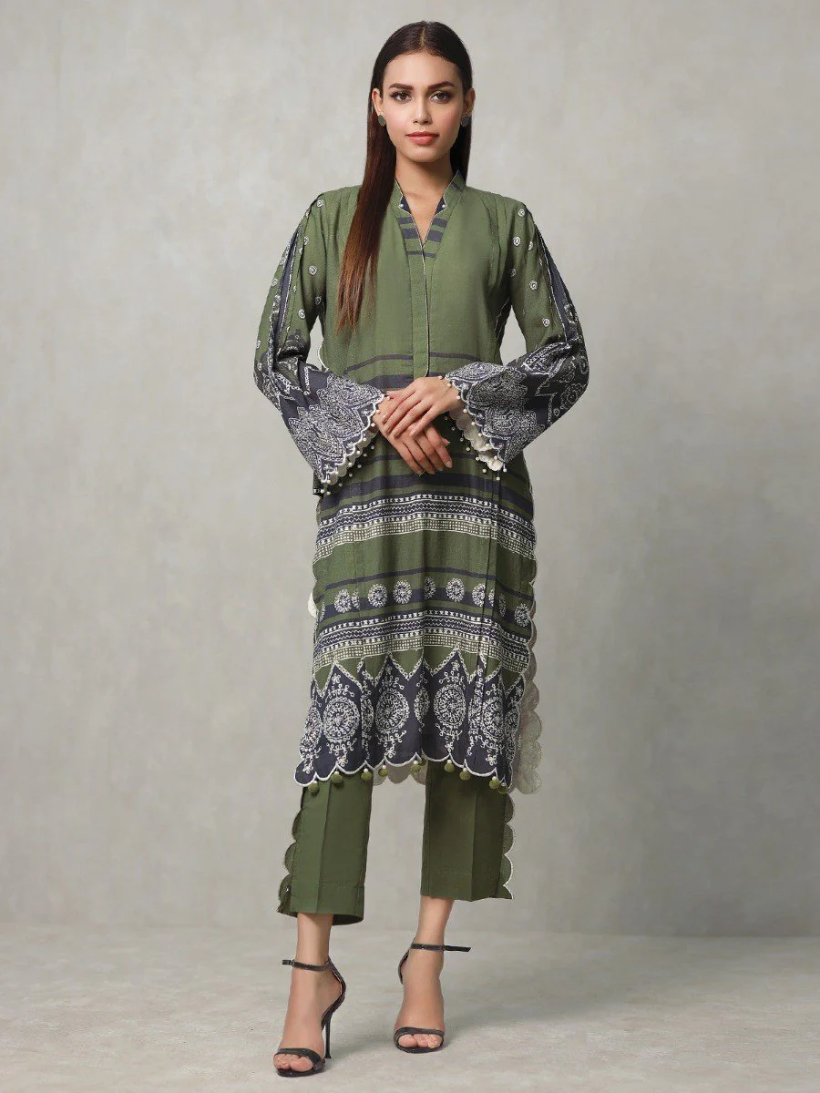 Embroidered Cotton Shirt - EWU20W12-20204