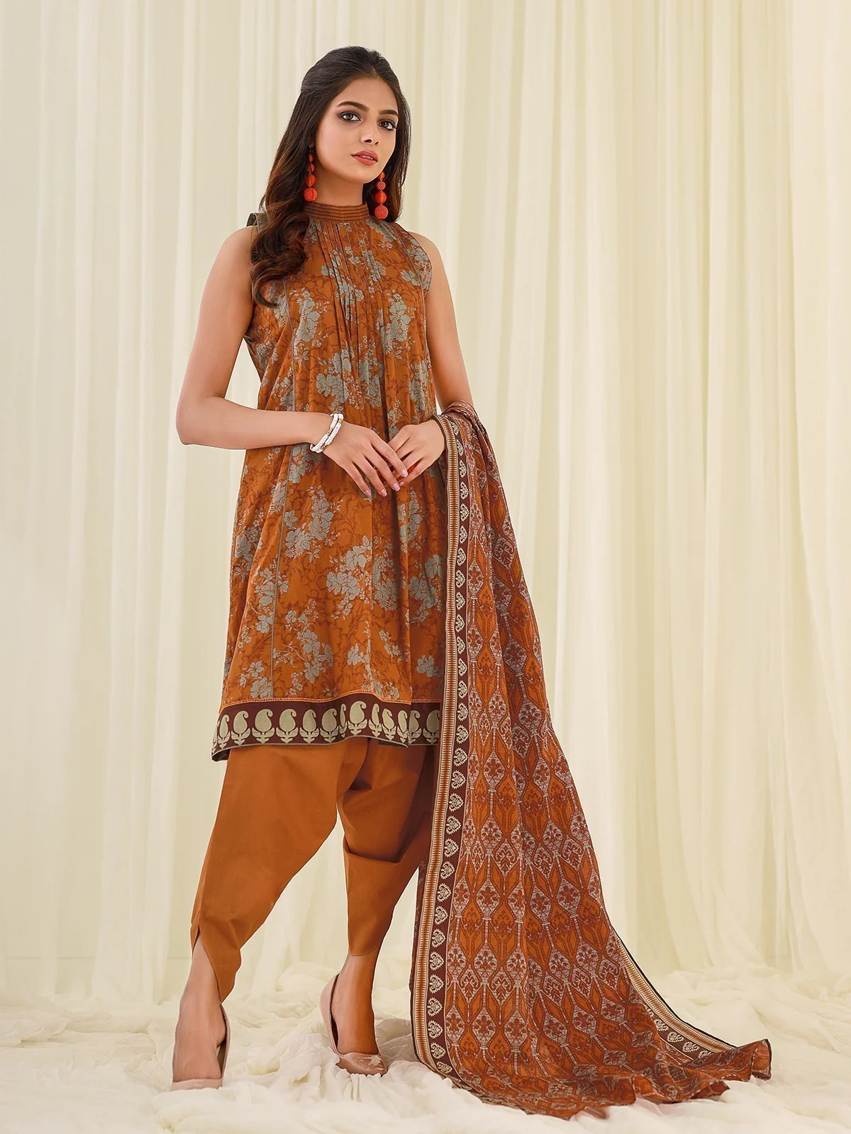 Printed Lawn Suit - EWU21A1-20576