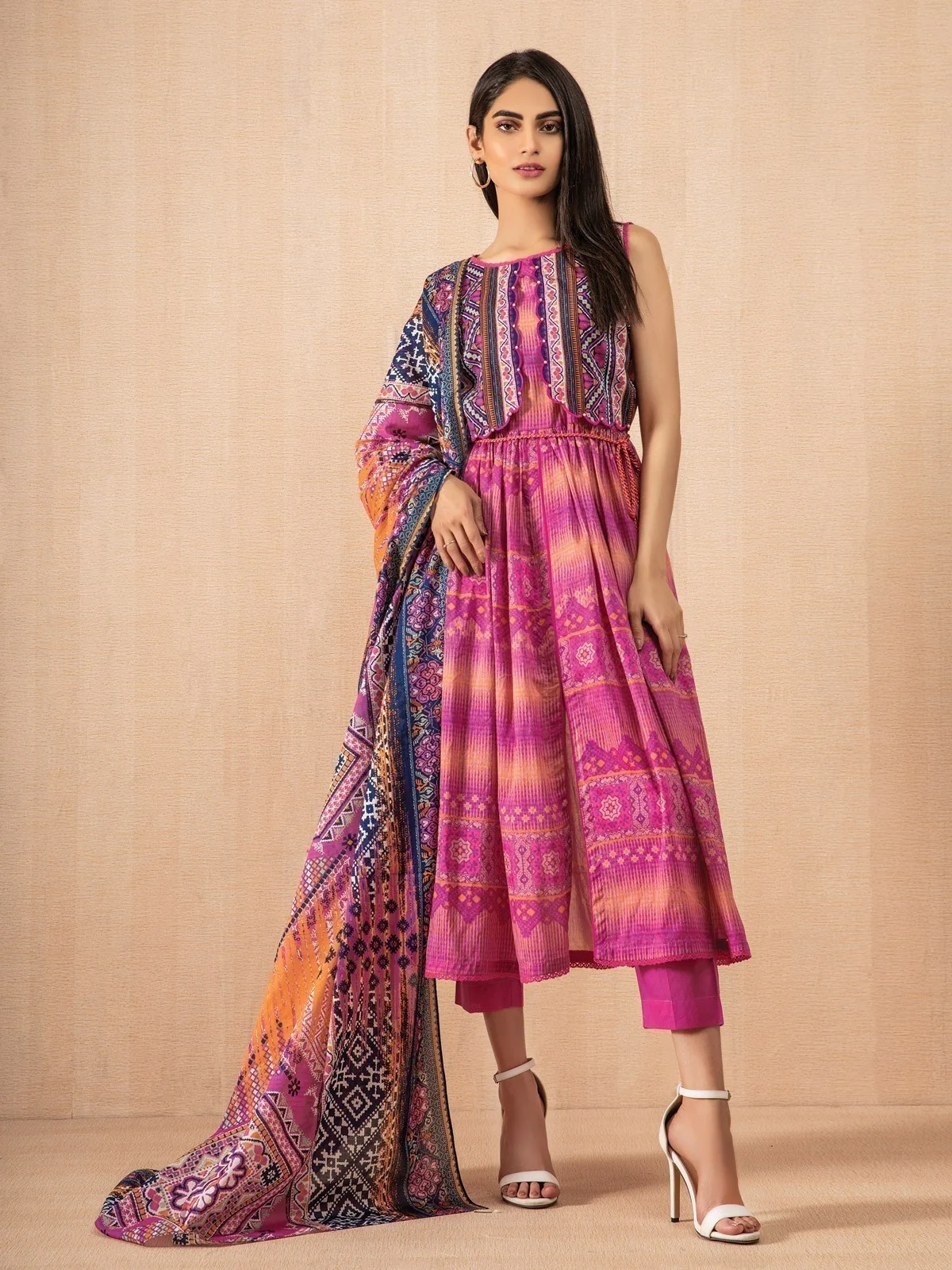 Printed Lawn Suit - EWU21A1-20646
