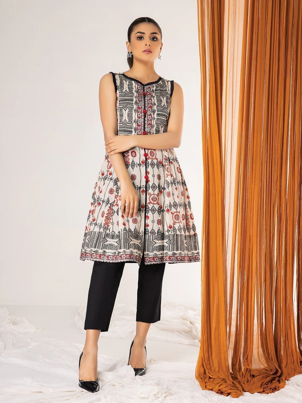 Printed Lawn Shirt - EWU21A1-20662